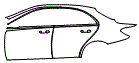 2016 Mercedes Benz C-Class Sedan Door and Rear Fender Kit - PPF