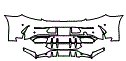 2021 Mercedes Benz C-Class Coupe Rear Bumper Kit - PPF