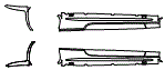 2023 Mercedes Benz C-Class Coupe Rocker Panel Kit - PPF