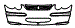 2003 Mercedes Benz C230 Sport Coupe Grille and Bumper kit - PPF