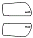 2007 Mercedes Benz SL550 Base Door Kit - PPF