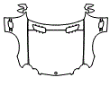 2005 Mercedes Benz SL55 Hood, Fender and Mirror Kit - PPF