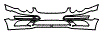 2007 Mercedes Benz CLK550 Coupe Bumper and Luggage Area Kit