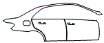 2016 Mercedes Benz E-Class Sedan  Sport Door and Rear Fender Kit - PPF