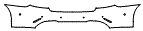 2016 Mercedes Benz E-Class Sedan Rear Bumper Kit - PPF