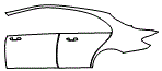 2022 Mercedes Benz E-Class Sedan 450 Door and Rear Fender Kit - PPF