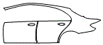 2021 Mercedes Benz E-Class Sedan Door and Rear Fender Kit - PPF