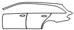 2021 Mercedes Benz E-Class Wagon AMG E63 S Door and Rear Fender Kit - PPF