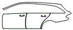 2021 Mercedes Benz E-Class Wagon Door and Rear Fender Kit - PPF