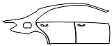 2016 Mercedes Benz S-Class Sedan  Base Door and Rear Fender - PPF