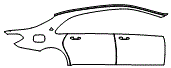 2016 Mercedes Benz Maybach S-Class Rear Fender and Door Kit - PPF