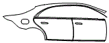 2022 Mercedes Benz S-Class Sedan  Luxury Line Door and Rear Fender Kit - PPF