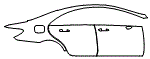 2018 Mercedes Benz CLS 4-Door Coupe AMG CLS63 S Rear Fender and Door Kit - PPF