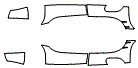 2005 Mercedes Benz SLR McLaren Rear Wheel Impact Area Kit - PPF