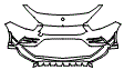 2022 Mercedes Benz A-Class Hatchback Bumper Kit - PPF