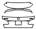 2013 Mercedes Benz GL450 Base Trunk Lid Kit - PPF