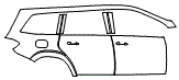 2014 Mercedes Benz GL63 Rear Fender and Door Kit - PPF