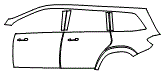 2013 Mercedes Benz GL63 Door and Rear Fender Kit - PPF