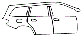 2017 Mercedes Benz GLS SUV Rear Fender and Door Kit - PPF