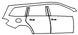 2017 Mercedes Benz GLS SUV Rear Fender and Door Kit - PPF