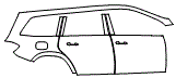 2018 Mercedes Benz GLS SUV 550 Rear Fender and Door Kit - PPF
