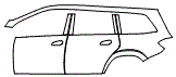 2019 Mercedes Benz GLS SUV Door and Rear Fender Kit - PPF