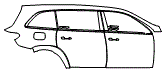 2024 Mercedes Benz GLS SUV Rear Fender and Door Kit - PPF