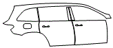 2026 MERCEDES BENZ GLS SUV 450 BASE Rear Fender and Door Kit