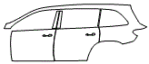 2022 Mercedes Benz GLS SUV  Base Rear Fender and Door Kit - PPF