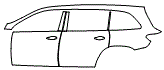 2021 Mercedes Benz GLS SUV Rear Fender and Door Kit - PPF