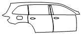 2026 MERCEDES BENZ GLS SUV 450 BASE Rear Fender and Door Kit