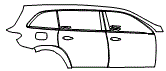 2026 MERCEDES BENZ GLS SUV AMG GLS 63  Rear Fender and Door Kit