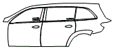 2026 MERCEDES BENZ GLS SUV AMG GLS 63  Rear Fender and Door Kit