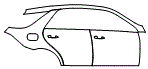 2012 Mercedes Benz ML350 Door and Rear Fender Kit - PPF