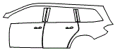 2013 Mercedes Benz GL450 Base Door and Rear Fender Kit - PPF
