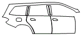 2015 Mercedes Benz GL450 Rear Fender and Door Kit - PPF