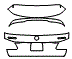 2016 Mercedes Benz GL350 BlueTEC Base Trunk Lid Kit - PPF