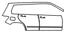 2013 Mercedes Benz GLK 250 BlueTEC Base Door and Rear Fender Kit - PPF