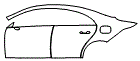 2025 Mercedes Benz CLA Coupe CLA 250 AMG Line Door and Rear Fender Kit - PPF