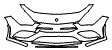 2023 Mercedes Benz CLA Coupe Bumper Kit - PPF
