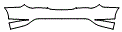 2014 Mercedes Benz CLA Coupe Rear Bumper Kit - PPF