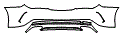 2017 Mercedes Benz CLA Coupe Rear Bumper Kit - PPF
