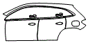 2023 Mercedes Benz GLA SUV Rear Fender and Door Kit - PPF