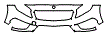 2017 Mercedes Benz GLA SUV  Sport Grille and Bumper Kit - PPF