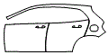 2015 Mercedes Benz GLA SUV Door and Rear Fender Kit - PPF