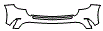 2016 Mercedes Benz GLA SUV AMG GLA45 Rear Bumper Kit - PPF