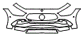 2023 Mercedes Benz AMG GT 4-door Coupe AMG GT 43 Bumper Kit - PPF