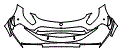 2020 Mercedes Benz AMG GT 4-door Coupe Bumper Kit - PPF