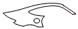 2021 Mercedes Benz AMG GT 4-door Coupe Coupe Rear Fender Kit - PPF
