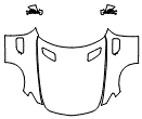 2021 Mercedes Benz AMG GT 4-door Coupe Roadster GT Full Hood, Fender and Mirror Kit - PPF